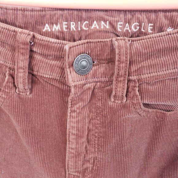 American Eagle Womens Corduroy Pants Size 0 Short Hi-Rise Stretch Jeggings /A136 - Picture 6 of 9